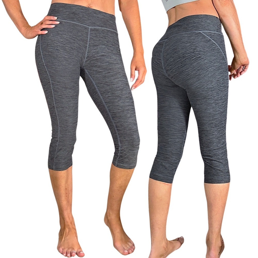 NEW BALANCE Dry Fit Heather Grey Cropped Leggings